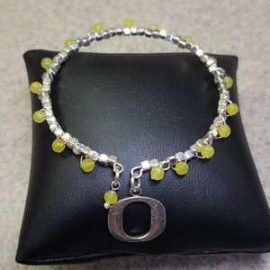Bracelet Oregon Silver/Yellow. ADJUSTABLE